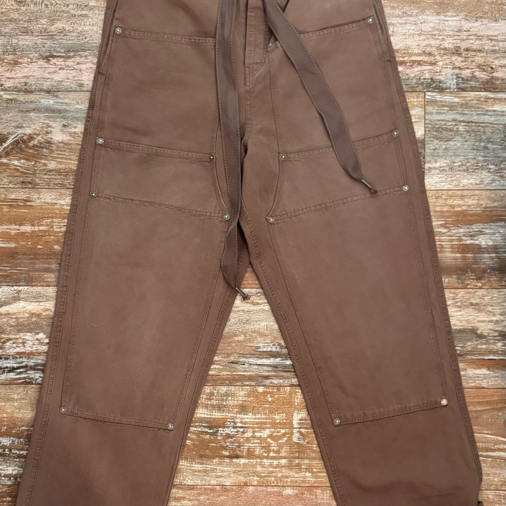We The Free Brown Wide Leg Pants with Relaxed Fit